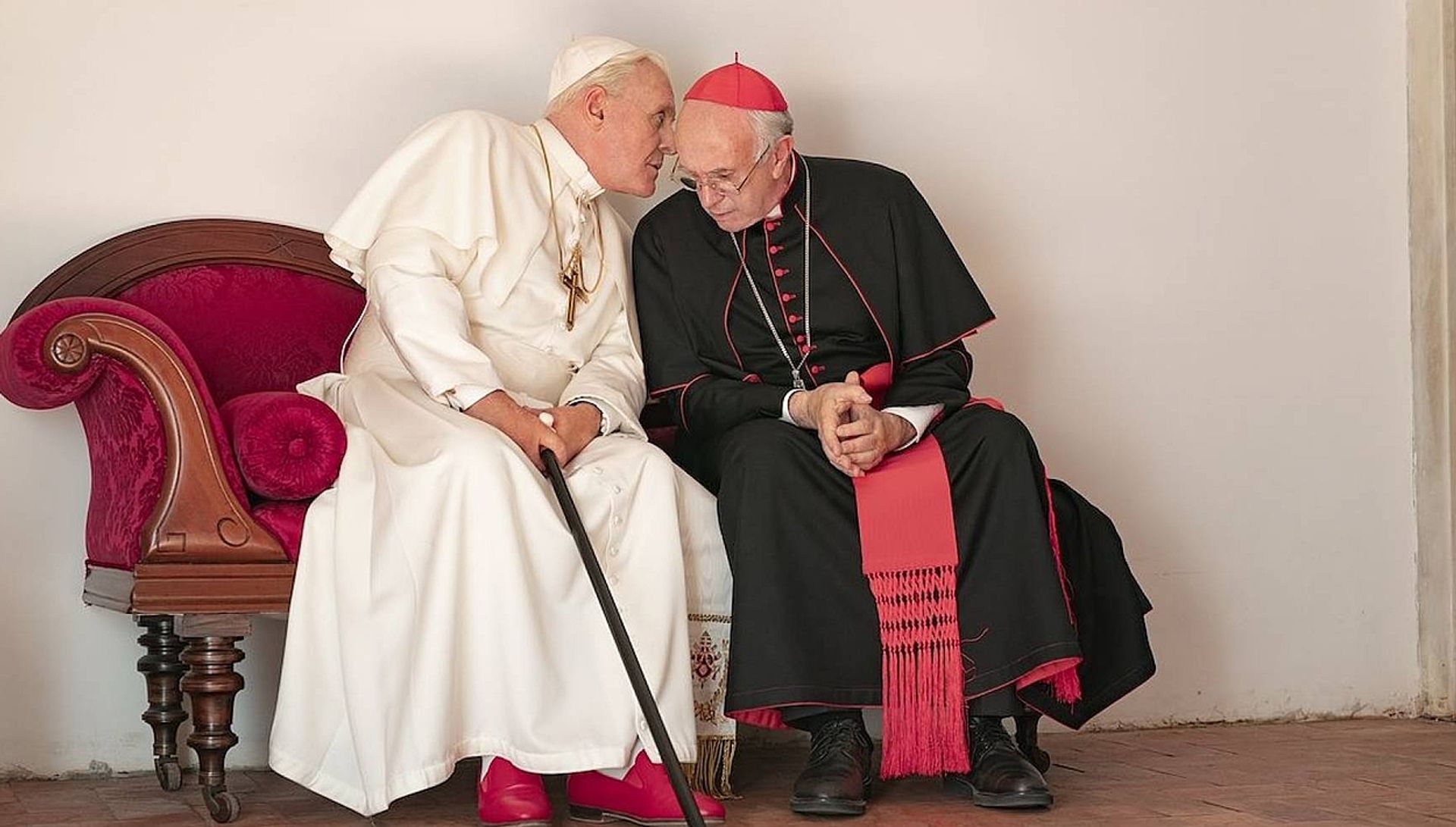 Lees ook: Als zoekende gelovige kun je je laven aan The Two Popes